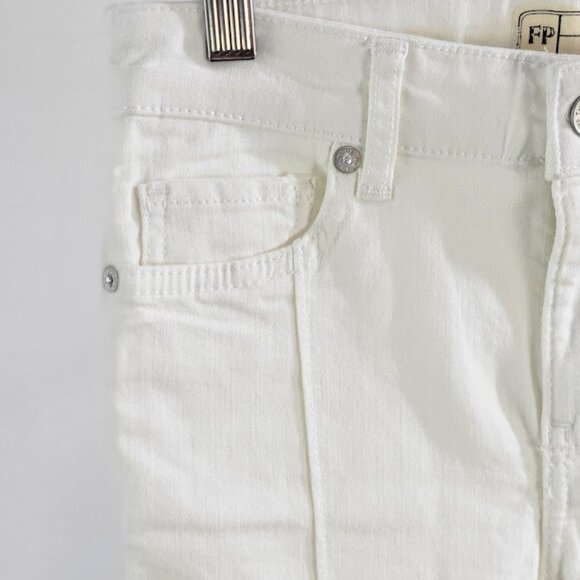 FREE PEOPLE Del Wray Step Hem Skinny Jeans Sz 24 - Picture 3 of 9